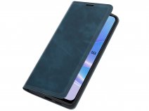 Just in Case Slim Wallet Case Donkerblauw - Oppo A78 5G hoesje