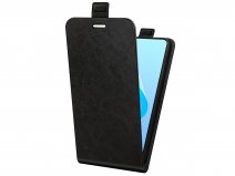 Just in Case Flip Case Zwart - Oppo A96 hoesje