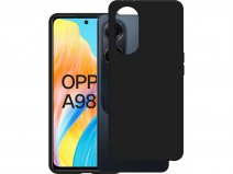 Just in Case TPU Case Zwart - Oppo A98 5G hoesje