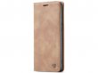 CaseMe Vintage BookCase Tan Bruin - Oppo Find X5 hoesje