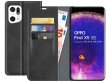 Just in Case Slimfit Wallet Case Zwart - Oppo Find X5 hoesje