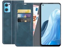 Just in Case Slimfit Wallet Case Blauw - Oppo Find X5 Lite hoesje