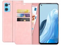 Just in Case Slimfit Wallet Case Roze - Oppo Find X5 Lite hoesje