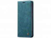 CaseMe Vintage BookCase Groen - Oppo Find X5 Pro hoesje