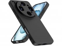 CaseBoutique Camera Cover TPU Case Zwart - Oppo Find X9 Ultra hoesje