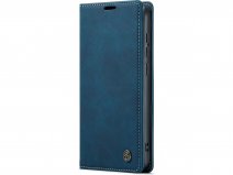 CaseMania Vintage Slim Bookcase Donkerblauw - Oppo Reno 11F hoesje