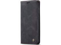CaseMania Vintage Slim Bookcase Zwart - Oppo Reno 11F hoesje