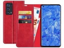 Just in Case Magnetic BookCase Rood - Oppo Reno6 Pro 5G hoesje