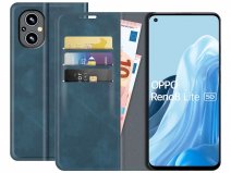 Just in Case Slimfit Wallet Case Blauw - Oppo Reno8 Lite hoesje