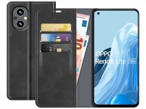 Just in Case Slimfit Wallet Case Zwart - Oppo Reno8 Lite hoesje