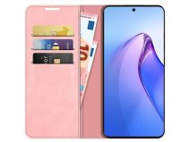 Just in Case Slim Wallet Case Roze - Oppo Reno8 Pro hoesje