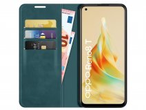 Just in Case Slim Wallet Case Groen - Oppo Reno8 T hoesje