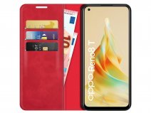 Just in Case Slim Wallet Case Rood - Oppo Reno8 T hoesje