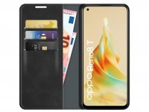 Just in Case Slim Wallet Case Zwart - Oppo Reno8 T hoesje