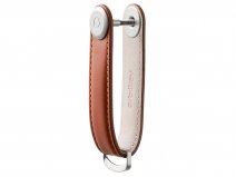 Orbitkey Key Organiser Leather - Cognac met Tan Stiksel