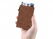 CaseMania Cardprotector Pasjeshouder MagSafe Cognac - tot 5 kaarten