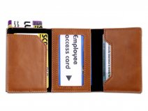 CaseMania Miniwallet Pasjeshouder Cognac Bruin - tot 7 kaarten met RFID