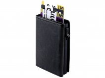 CaseMania Miniwallet Pasjeshouder Zwart - tot 7 kaarten met RFID