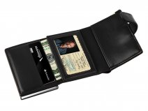 Hoco Miniwallet Pasjeshouder Muntvakje Zwart - tot 7 kaarten met RFID