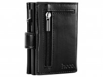 Hoco Miniwallet Pasjeshouder Muntvakje Zwart - tot 7 kaarten met RFID
