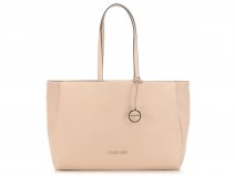 Calvin Klein Laptop Tote Light Sand - Dames Laptoptas met Sleeve