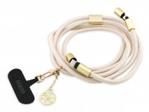 Guess Telefoonkoord USB-C Kabel met Charm - Goud