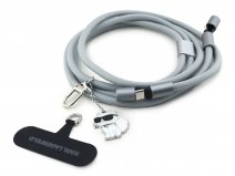 Karl Lagerfeld Telefoonkoord USB-C Kabel met Choupette Charm - Grijs