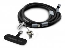 Karl Lagerfeld Telefoonkoord USB-C Kabel met Ikonik Charm - Zwart