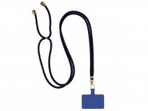 Universeel Telefoonkoord Donkerblauw - Past op ieder telefoonhoesje!