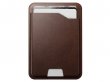 Nomad Horween Leather MagSafe Wallet met Tracker - Bruin