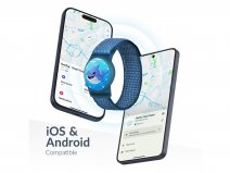 Beeep Kinder Armbandje met Tracker Dolfijn - Apple & Android compatible - Klittenband