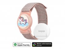 Beeep Kinder Armbandje met Tracker Eenhoorn - Apple & Android compatible - Klittenband
