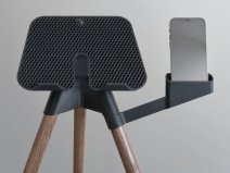 Tons Tablet iPad Stand Smoked Oak - Trainer Desk voor Zwift en Wahoo