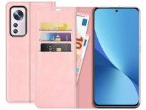 Just in Case Slim Wallet Case Roze - Xiaomi 12 Pro hoesje