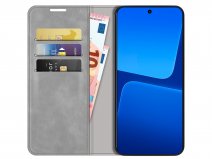 Just in Case Slim Wallet Case Grijs - Xiaomi 13 hoesje