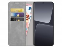 Just in Case Slim Wallet Case Grijs - Xiaomi 13 Pro hoesje