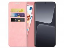 Just in Case Slim Wallet Case Roze - Xiaomi 13 Pro hoesje