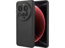 CaseBoutique Camera Cover TPU Case Zwart - Xiaomi 15 Ultra hoesje