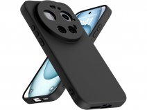 CaseBoutique Camera Cover TPU Case Zwart - Xiaomi 17 Ultra hoesje