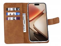 CaseBoutique Classic Card Wallet Bruin - Xiaomi 17T Pro hoesje