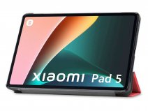 Smart Slimfit Stand Folio Case Rood - Xiaomi Pad 5 Hoesje