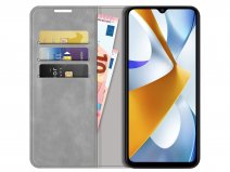 Just in Case Slim Wallet Case Grijs - Xiaomi Poco C40 hoesje