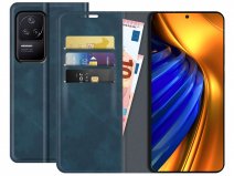 Just in Case Slim Wallet Case Blauw - Xiaomi Poco F4 hoesje
