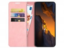 Just in Case Slim Wallet Case Roze - Xiaomi Poco F5 hoesje