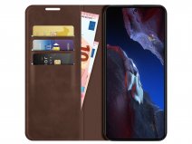 Just in Case Slim Wallet Case Bruin - Xiaomi Poco F5 Pro hoesje