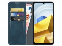 Just in Case Slim Wallet Case Blauw - Xiaomi Poco M5 hoesje
