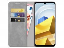 Just in Case Slim Wallet Case Grijs - Xiaomi Poco M5 hoesje