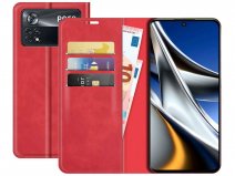 Just in Case Slim Wallet Case Rood - Xiaomi Poco X4 Pro hoesje