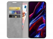 Just in Case Slim Wallet Case Grijs - Xiaomi Poco X5 hoesje