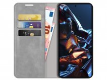 Just in Case Slim Wallet Case Grijs - Xiaomi Poco X5 Pro hoesje